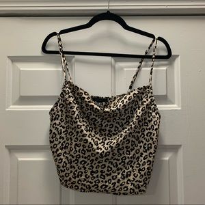 Forever 21 leopard print cropped cami